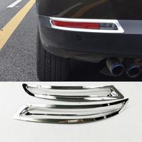 2 Vnt ABS Chromas Galinis rūko žibintas Rėmas galinis žibintas Dangtis VW Volkswagen Tiguan 2010 2011 2012 2013 2014 2015 m.