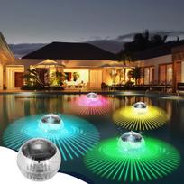 Saulės šviesos plūduriuojantys baseino kamuoliai, besikeičiantys saulės energijos baseino kamuoliai, baseino / tvenkinio / karštųjų versmių dekoracijos One Size