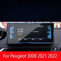 Skirta Peugeot 3008 -2022 automobiliniam GPS navigacijos LCD ekranui grūdinto stiklo apsauginė plėvelė automobilio salonui nuo įbrėžimų