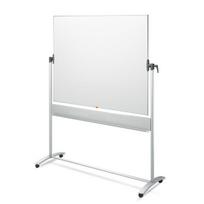 Dvipusė vartoma magnetinė lenta NOBO Steel  150x120 cm, mobilus stovas, balta sp.