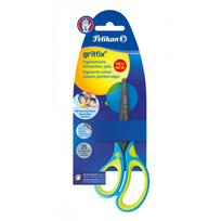 Žirklės Pelikan GRIFFIX NEON L 15 cm, kairiarankiams, melsvos