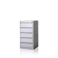 Metalinė spinta su 5 stalčiais A5 formato dokumentams „OFFI FILE“ 540x580x1038 mm