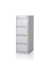 Metalinė spinta su 4 stalčiais A5 formato dokumentams „OFFI FILE“ 400x580x1093 mm