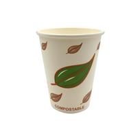Vienkartiniai puodeliai,popieriniai, PLA,355 ml, 58x112mm, D90mm, 50 vnt.