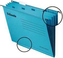 Kartotekinis vokas Esselte Classic A4, su 4 skirtukais,  mėlynas, 93133, 1 vnt