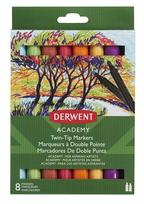 Žymekliai Derwent Academy Twin Tip Chisel, 8 spalvos