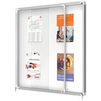 Rakinama magnetinė skelbimų lenta NOBO Premium Plus su stumdomomis durimis,  A4x12, 92x97 cm, 1902570