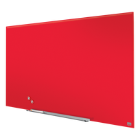 Stiklinė magnetinė lenta NOBO Impression Pro Glass 85'' 188x106 cm, raudona