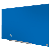 Stiklinė magnetinė lenta NOBO Impression Pro Glass 57", mėlyna (126x71 cm)