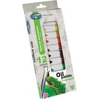 Aliejiniai dažai Centrum, 12 spalvų, x12 ml