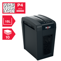 Dokumentų naikiklis REXEL Secure X10-SL, P4, 10l, 18 litrų šiukšliadėžė