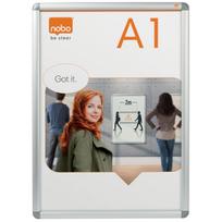 Pakabinamas informacinis rėmelis atlenkiamais kraštais NOBO A1