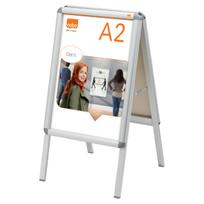 Informacinis reklaminis stovas atlenkiamais kraštais NOBO A2