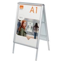 Informacinis reklaminis stovas atlenkiamais kraštais NOBO A1