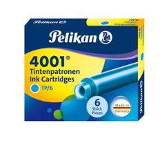 Rašalo kapsulės Pelikan, turkio trumpos, 6vnt