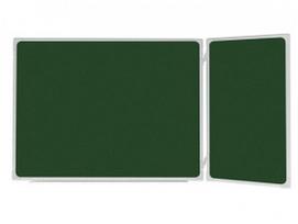 Dviejų dalių magnetinė kreidinė lenta 2x3, 200x100/300cm, žalia