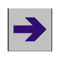 Informacinė lentelė "Kryptis" 93x93mm