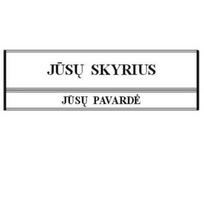 Informacinė lentelė 93x300mm su keičiama informacija, dviguba