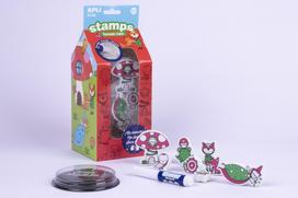Kūrybinis nutrinamų antspaudų rinkinys „Magic Forest Kids“