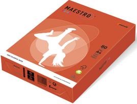 Spalvotas popierius Maestro A4 80g ZR09, raudona
