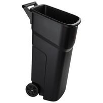 Plastikinis konteineris, su ratukais, Vileda Atlas, juodas, 100l, 137696