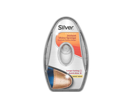 Silikoninė batų kempinėlė su dozatoriumi Silver, bespalvė