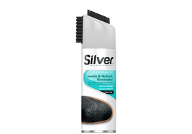 Atnaujinimo priemonė Silver renovator  žomšui ir nubukui, su šepetėliu, 200ml, juodas