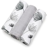 T-TOMI TETRA Cloth Diapers HIGH QUALITY medžiaginės sauskelnės Dandelions 70x70 cm 3 vnt.