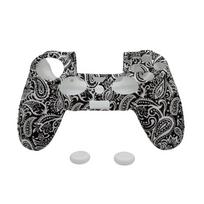 Silikoninė apsauga Baltai Juoda PS4 pulteliui