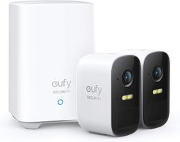 Eufy 2C Lauko Saugos 2 Belaidžių Kamerų Sistema 1080p T88313D2