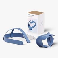 Meta Quest 3 VR akinių veido skydelis ir fiksavimo diržas Elemental Blue