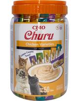 INABA Churu Variety Chicken vištiena katėms 50x14g (700g)