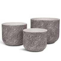 Lauko vazonų rinkinys 3vnt PETAL 54/44/37cm.