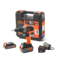 Suktuvas-gręžtuvas Black & Decker BCD003MEM2K-QW; 18 V; 1x2,0/4,0 Ah akum.