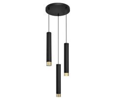 LED Pakabinamas sietynas TUBA 3xGU10/6,5W/230V juodas/aukso