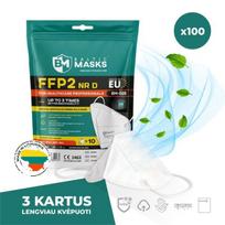 FFP2 medicininiai respiratoriai BM-026 NRD, 100 vnt.