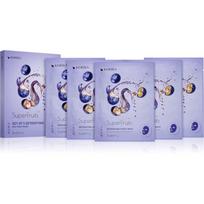 KORIKA SuperFruits Blueberry - Set of 5 Detoxifying Face Sheet Masks veido kaukių rinkinys sumažinta kaina detoksikacinio poveikio Blueberry