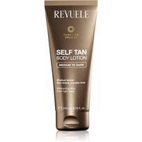 Revuele Paradise Bronze Self Tan Body Lotion laipsniško poveikio savaiminio įdegio losjonas atspalvis Medium To Dark 200 ml