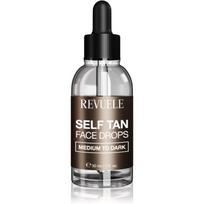 Revuele Paradise Bronze Self Tan Face Drops savaiminio įdegio lašai veidui atspalvis Medium To Dark 30 ml