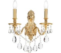 Ideal Lux - Krištolinis sieninis šviestuvas GIOCONDA 2xE14/40W/230V auksas