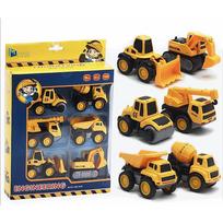 1/60 Konstruktoriai, 6 vnt. Statybinių transporto priemonių Sunkvežimių Transporto priemonės Žaislas Mažyliams Žaislai Mini Automobilių Žaislų Rinkinys Lieto Inžinerinio Ekskavatoriaus Kasėjo Sunkvežimiai 1/60-Size:8*4*6cm,6Pcs geltona