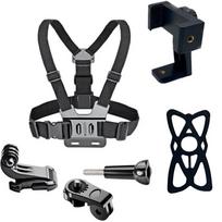 Telefono laikiklis krūtinės dirželio tvirtinimo diržas, skirtas GoPro Hero Insta360 R X2 DJI OSMO Go Pro SJCAM EKEN veiksmo kameros priedai