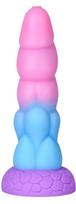 Paloqueth Realistic Big Dragon Monster Dildo with Suction Cup 21.6cm Pink-Blue-Purple