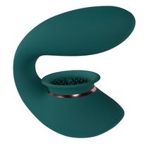 Shots Innovation Twitch 3 Rechargeable Vibrator & Suction Forest Green
