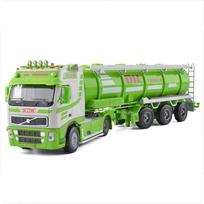 1/50 automobilio modelio žaislo modeliavimo lydinio alyvos cisternos modelis, liejamo automobilio žaislo modelis vaikams 1/50-Size:28.5*9*6cm žalia