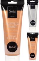 Akriliniai dažai ARTIST GOLD-SILVER, 250 ml, 2 rūšių