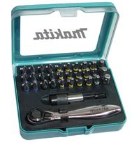 Sukimo antgalių ir grąžtų komplektas Makita P-79790, 32 vnt.