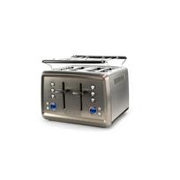 Black+Decker Four-Slice Toaster, Brushed Finish
