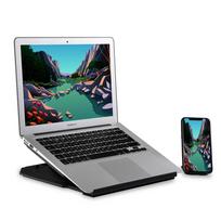 DESIRE2 2-in-1 Portable Laptop Stand Black 360 Rotating with Mobile Stand