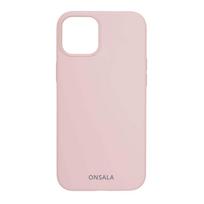 ONSALA Silicone iPhone 13 Case, Sand Pink